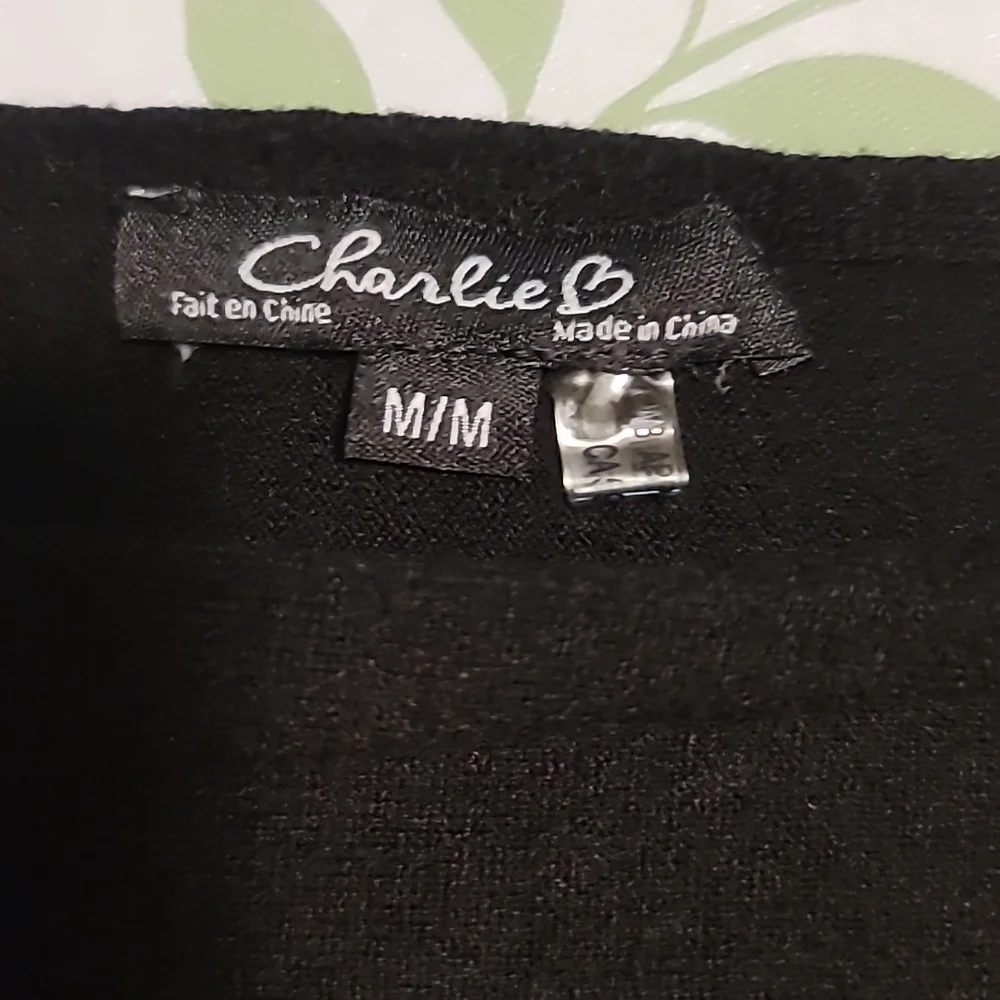 Charlie B sweater med black faux fur buttons faux pearl detail womens classic - Picture 8 of 10